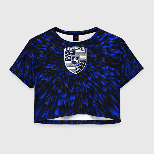 Женский топ Porsche blue energy / 3D-принт – фото 1