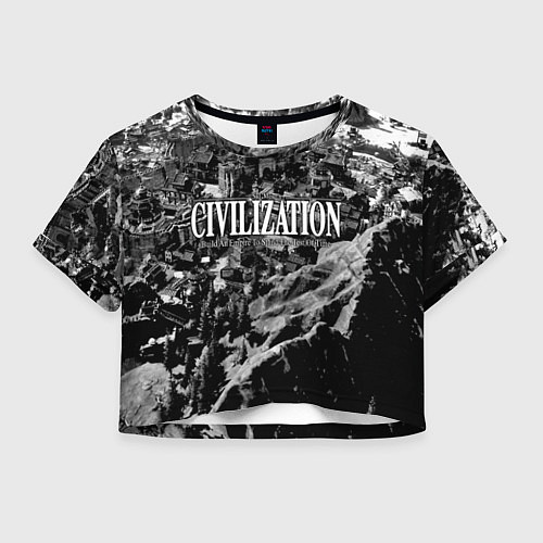 Женский топ Civilization - global strategy / 3D-принт – фото 1