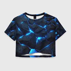 Женский топ Неоновый синий свет из плит