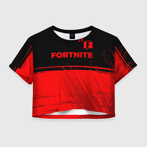 Женский топ Fortnite - red gradient посередине / 3D-принт – фото 1