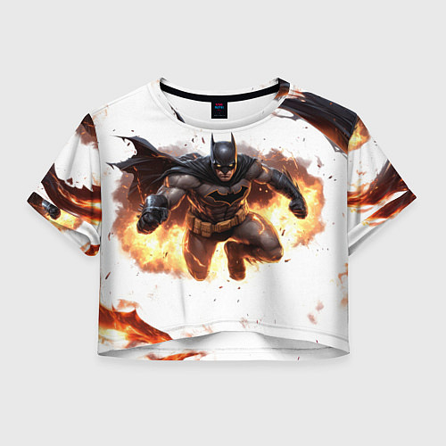 Женский топ Бэтмен летит от взрыва / 3D-принт – фото 1