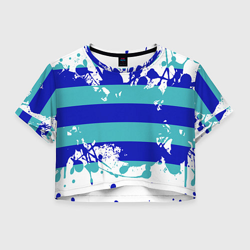 Женский топ Капли краски / 3D-принт – фото 1