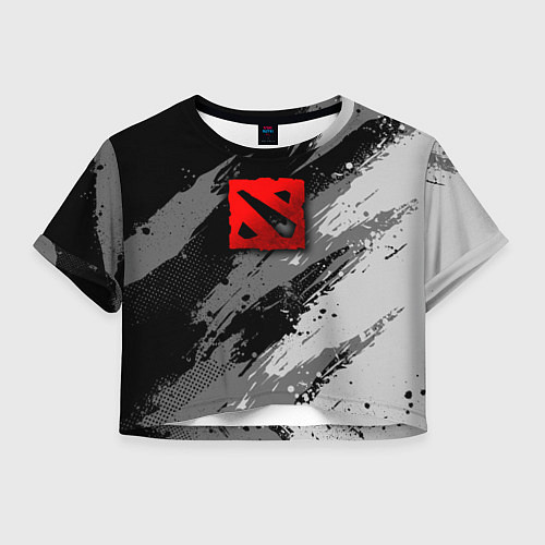 Женский топ Dota 2 - монохромный серый / 3D-принт – фото 1