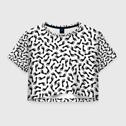 Женский топ Следы / 3D-принт – фото 1