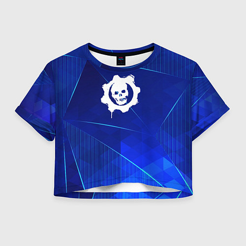 Женский топ Gears of War blue poly / 3D-принт – фото 1