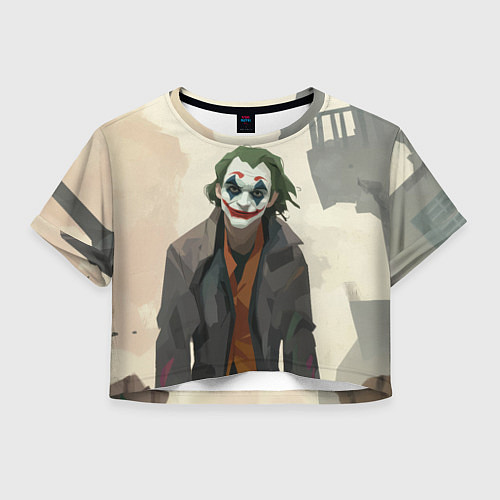 Женский топ Джокер довольный - рисунок / 3D-принт – фото 1