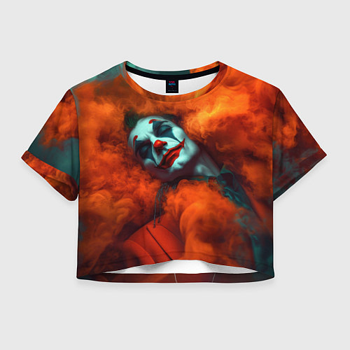 Женский топ Джокер и оранжевый дым / 3D-принт – фото 1