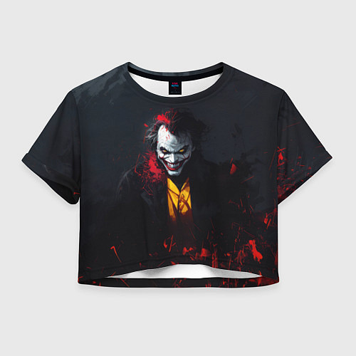 Женский топ Джокер в красной краске / 3D-принт – фото 1