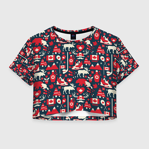 Женский топ Канада / 3D-принт – фото 1