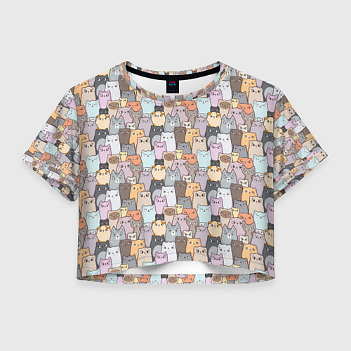 Женский топ Котики / 3D-принт – фото 1