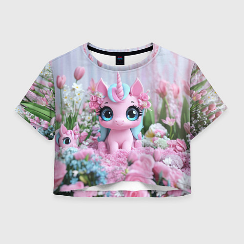 Женский топ Милая маленькая единорожка / 3D-принт – фото 1