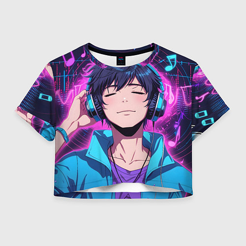 Женский топ Любитель музыки / 3D-принт – фото 1