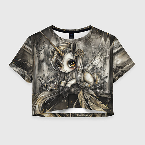 Женский топ Мифическая единорожка / 3D-принт – фото 1