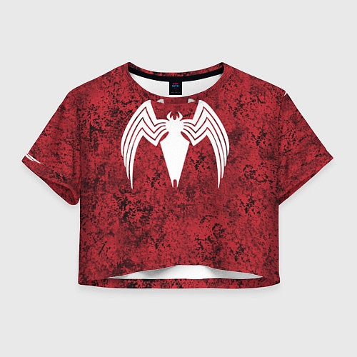 Женский топ Знак венома на красном / 3D-принт – фото 1