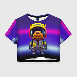 Женский топ Baby capybara - cyberpunk