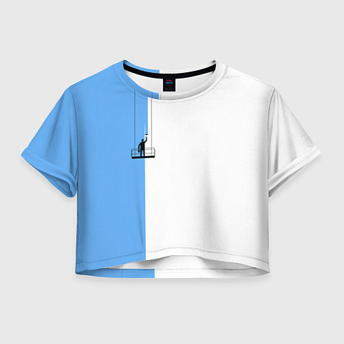 Женский топ Моляр красит стену / 3D-принт – фото 1