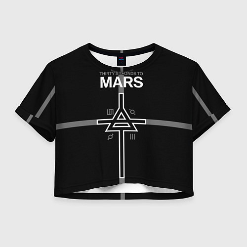 Женский топ 30 Seconds to Mars - poster / 3D-принт – фото 1