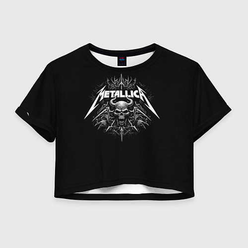Женский топ The horned skull - Metallica / 3D-принт – фото 1