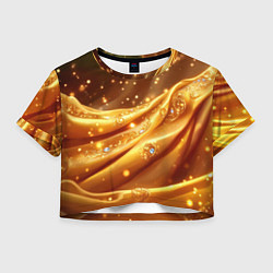 Женский топ Золотая ткань с блестками