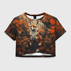 Женский топ Лис в лесной чаще