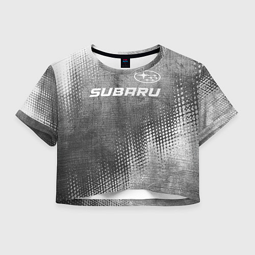 Женский топ Subaru - grey gradient посередине / 3D-принт – фото 1
