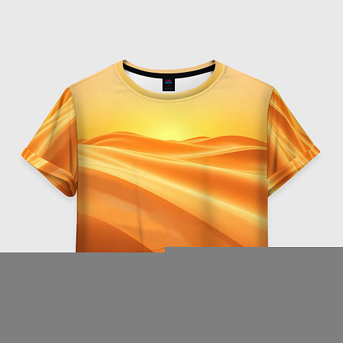Женский топ Золотые пески / 3D-принт – фото 1