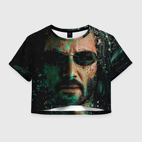 Женский топ Matrix - Keanu Reeves / 3D-принт – фото 1