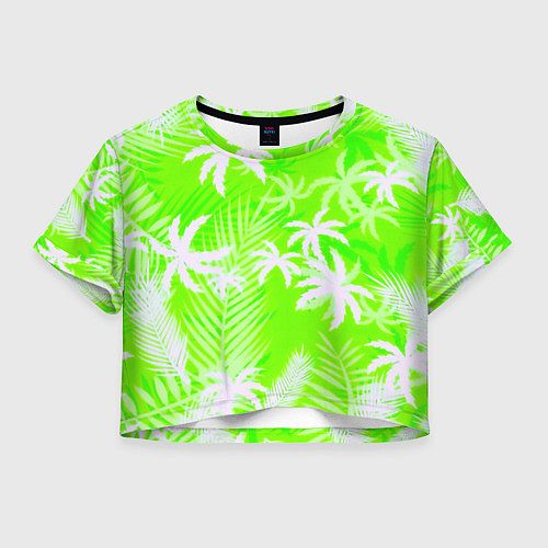 Женский топ Кислотные тропики / 3D-принт – фото 1