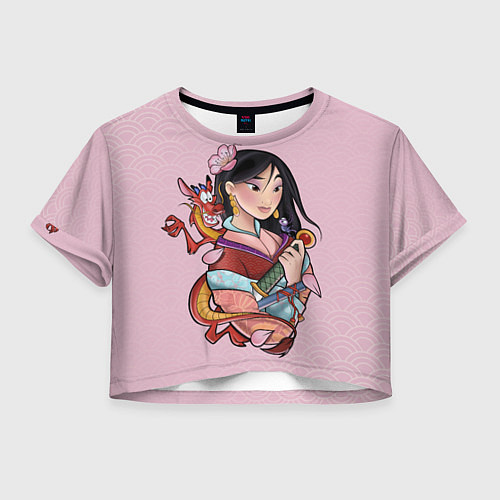 Женский топ Красивая Мулан и Мушу - big pictures / 3D-принт – фото 1