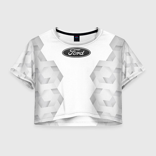 Женский топ Ford white poly / 3D-принт – фото 1