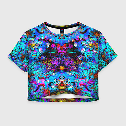 Женский топ Абстракция стекло узор / 3D-принт – фото 1