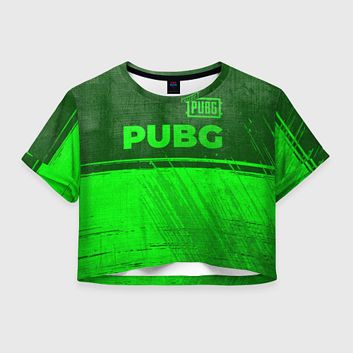 Женский топ PUBG - green gradient посередине / 3D-принт – фото 1