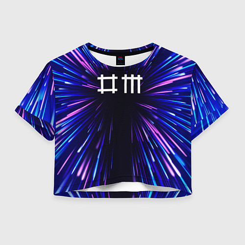 Женский топ Depeche Mode neon energy / 3D-принт – фото 1