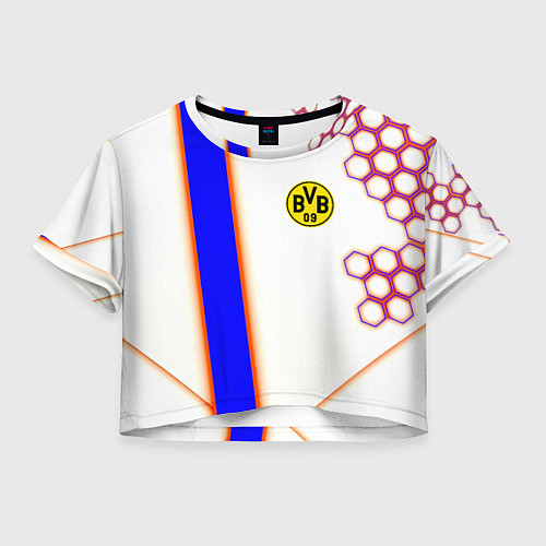 Женский топ Borussia geometry sport / 3D-принт – фото 1