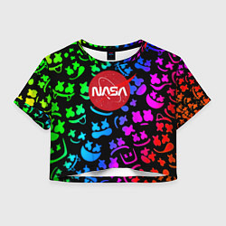 Женский топ Marshmello x NASA gradient