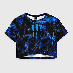 Женский топ Monster energy искры дымы