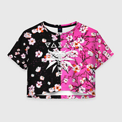 Женский топ Ведьмак паттерн сакура