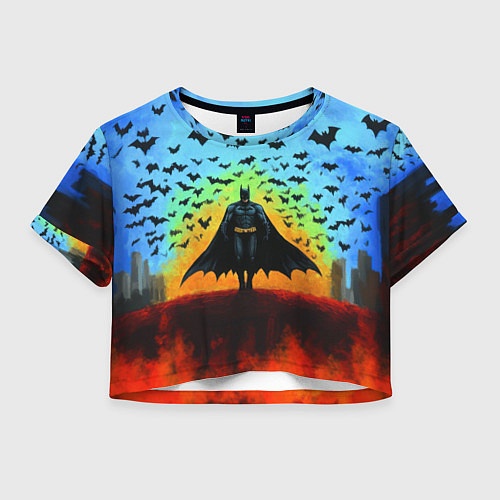Женский топ Бэтмен и летучие мыши / 3D-принт – фото 1