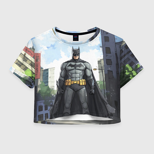 Женский топ Бэтмен стоит на улице / 3D-принт – фото 1