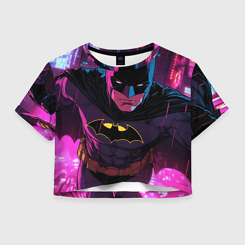 Женский топ Бэтмен в фиолетовом свете / 3D-принт – фото 1