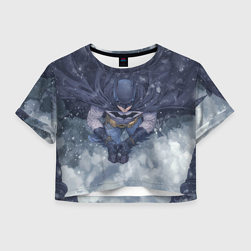 Женский топ Бэтмен на фоне снегопада / 3D-принт – фото 1