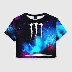 Женский топ Monster energy космос