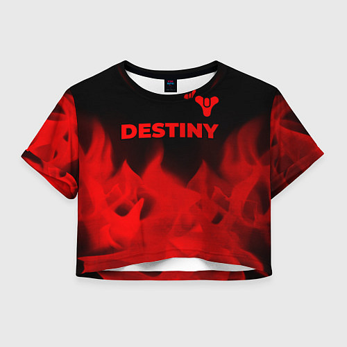 Женский топ Destiny - red gradient посередине / 3D-принт – фото 1