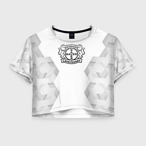 Женский топ Bayer 04 white poly / 3D-принт – фото 1