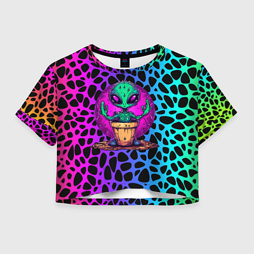 Женский топ Кактус инопланетянин / 3D-принт – фото 1