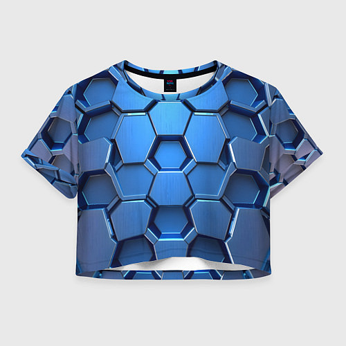 Женский топ Синий бронежилет / 3D-принт – фото 1