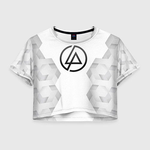 Женский топ Linkin Park white poly / 3D-принт – фото 1