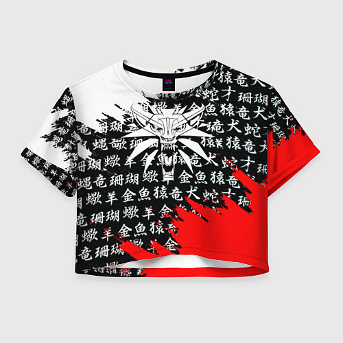 Женский топ Ведьмак япония краски / 3D-принт – фото 1