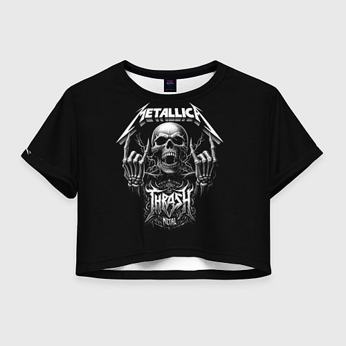 Женский топ Thrash metal - Metallica group / 3D-принт – фото 1