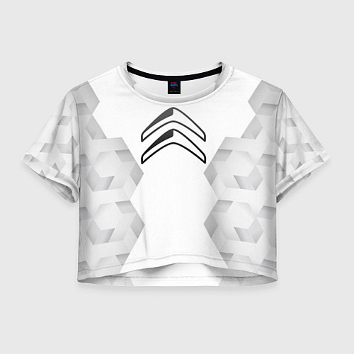 Женский топ Citroen white poly / 3D-принт – фото 1